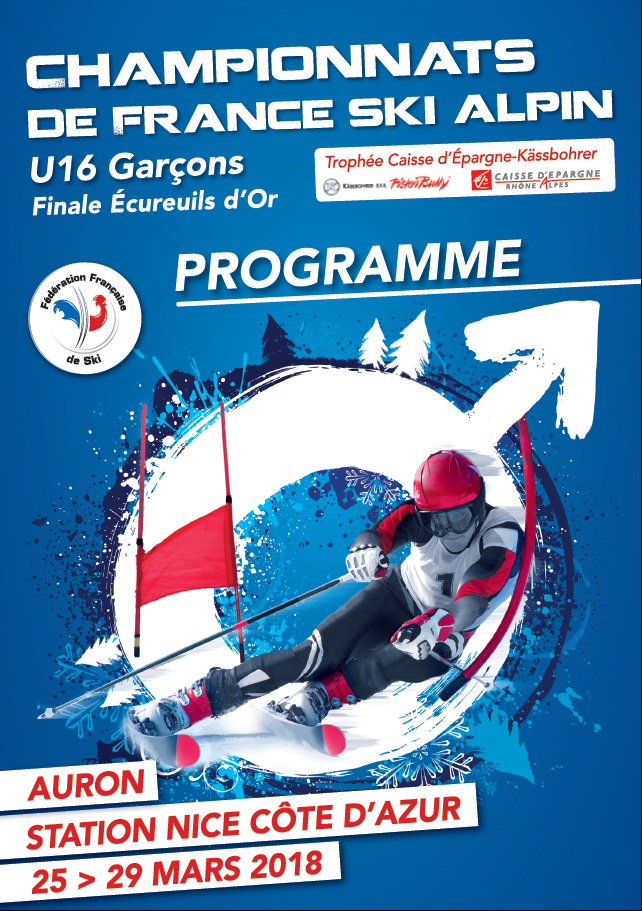 Assistez aux Championnats de France de ski U16 à Auron du 25 au 29 mars