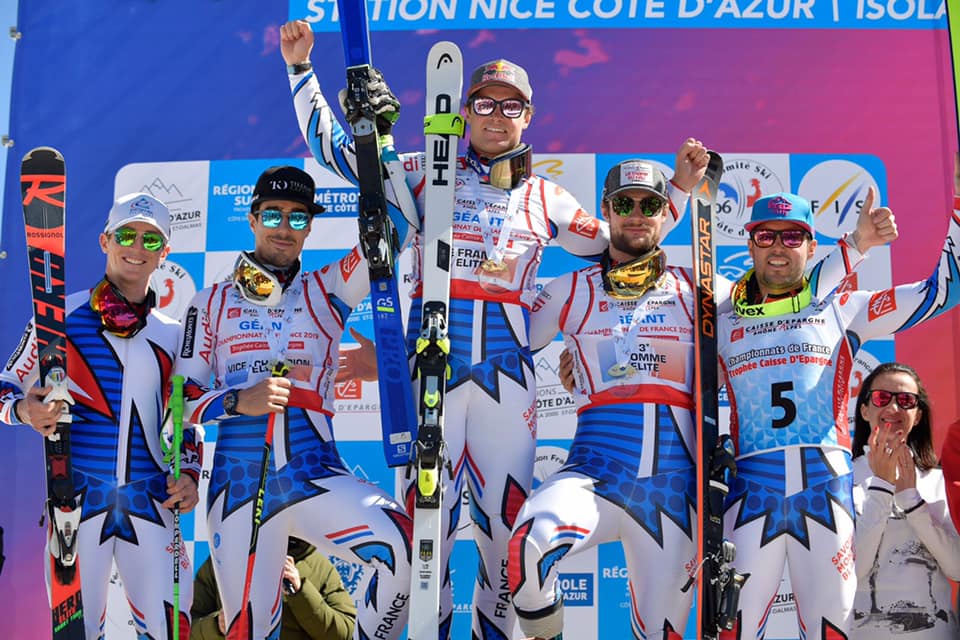 CHAMPIONNATS DE FRANCE DE SKI 2019 – Podium Géant Hommes